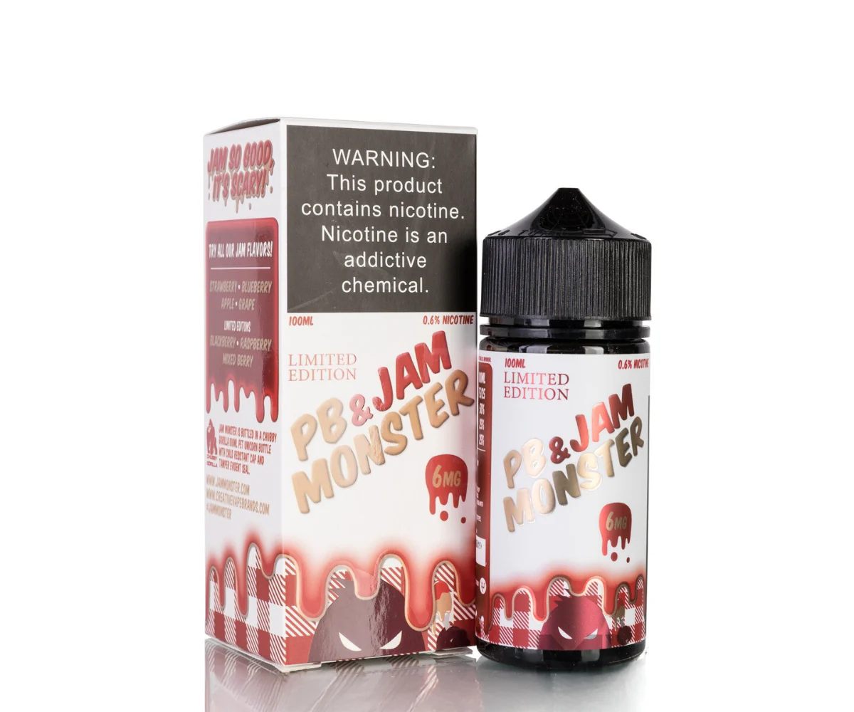 PB & Jam Monster Strawberry By Jam Monster - 100ml (TFN) - Image 2
