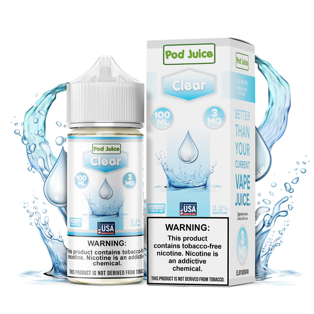 Pod Juice Freebase Nicotine - Clear