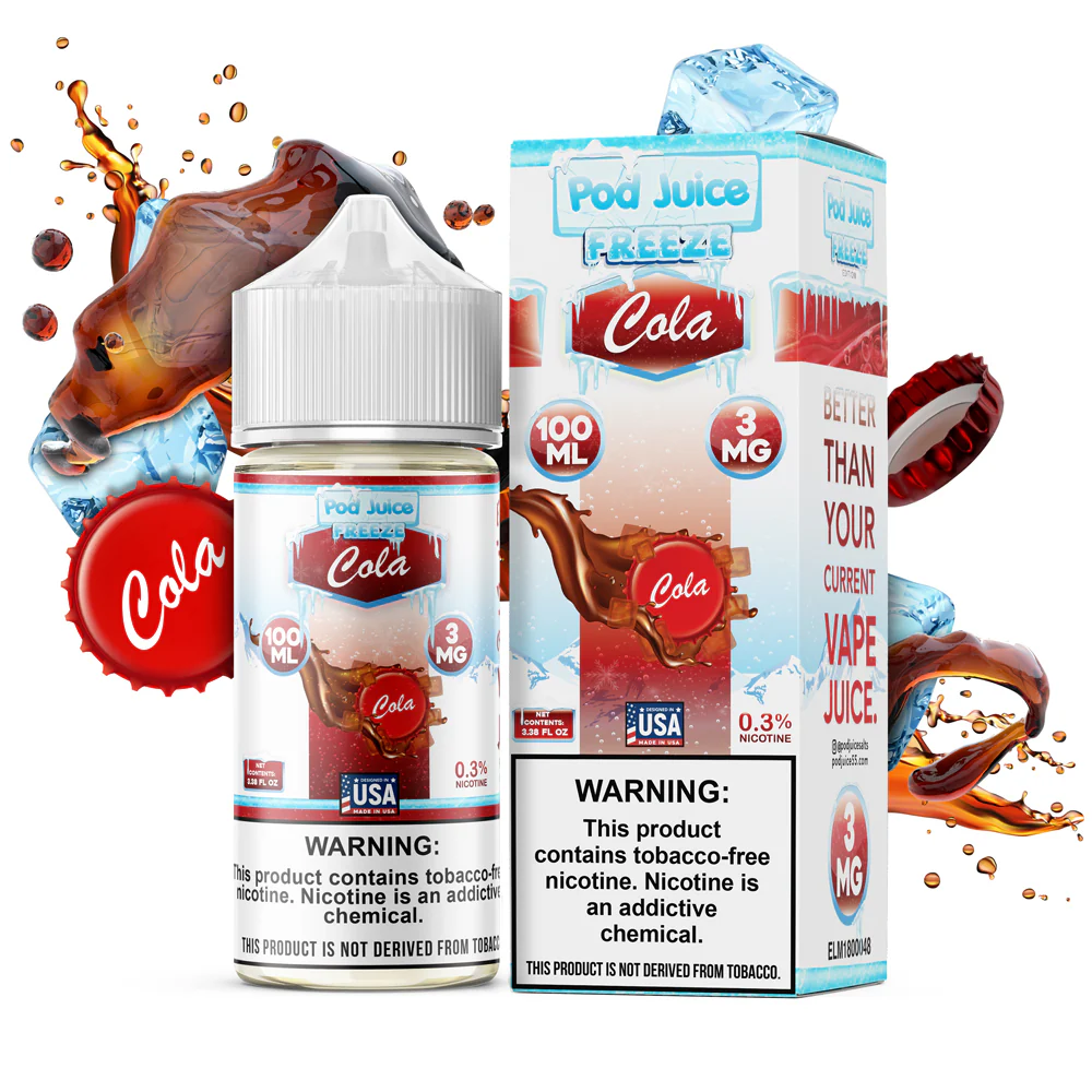 Pod Juice Freebase Nicotine - Cola Freeze
