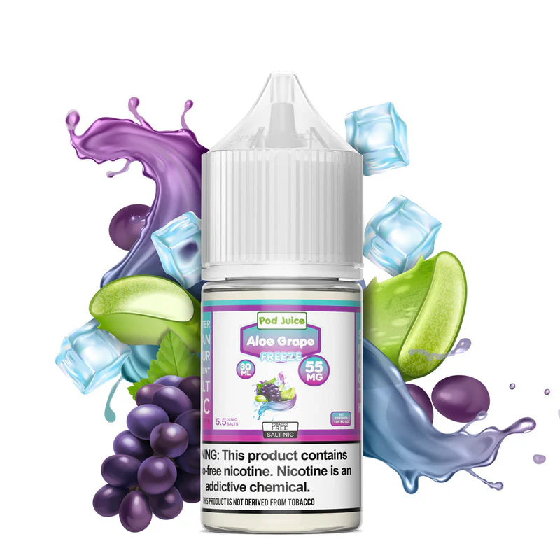 Pod Juice TFN Salt Nic - Aloe Grape Freeze | 30ml