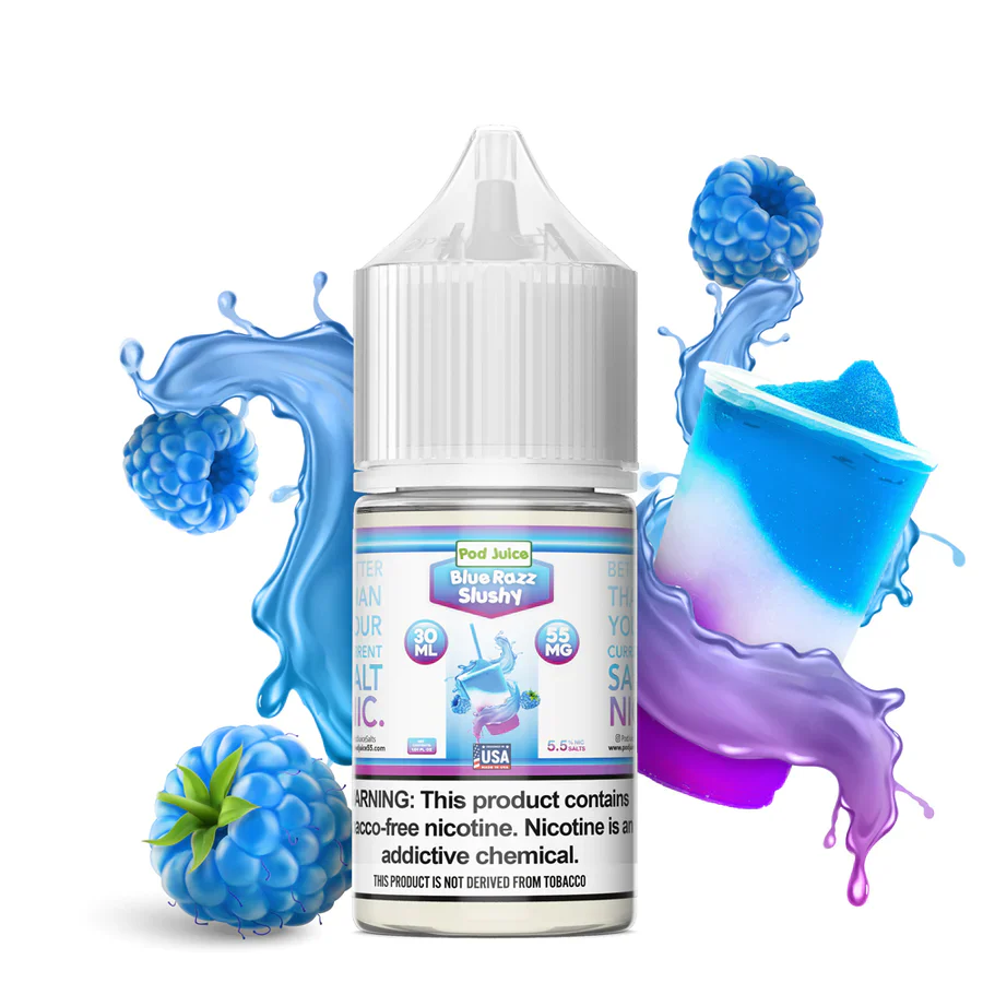 Pod Juice TFN Salt Nic - Blue Razz Slushy | 30ml