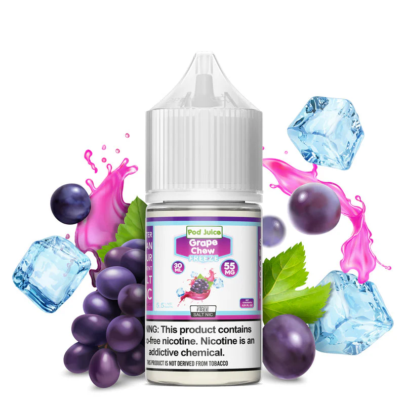 Pod Juice TFN Salt Nic - Grape Chew Freeze | 30ml