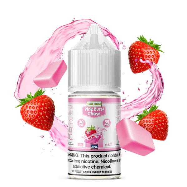 Pod Juice TFN Salt Nic - Pink Burst Chew | 30ml