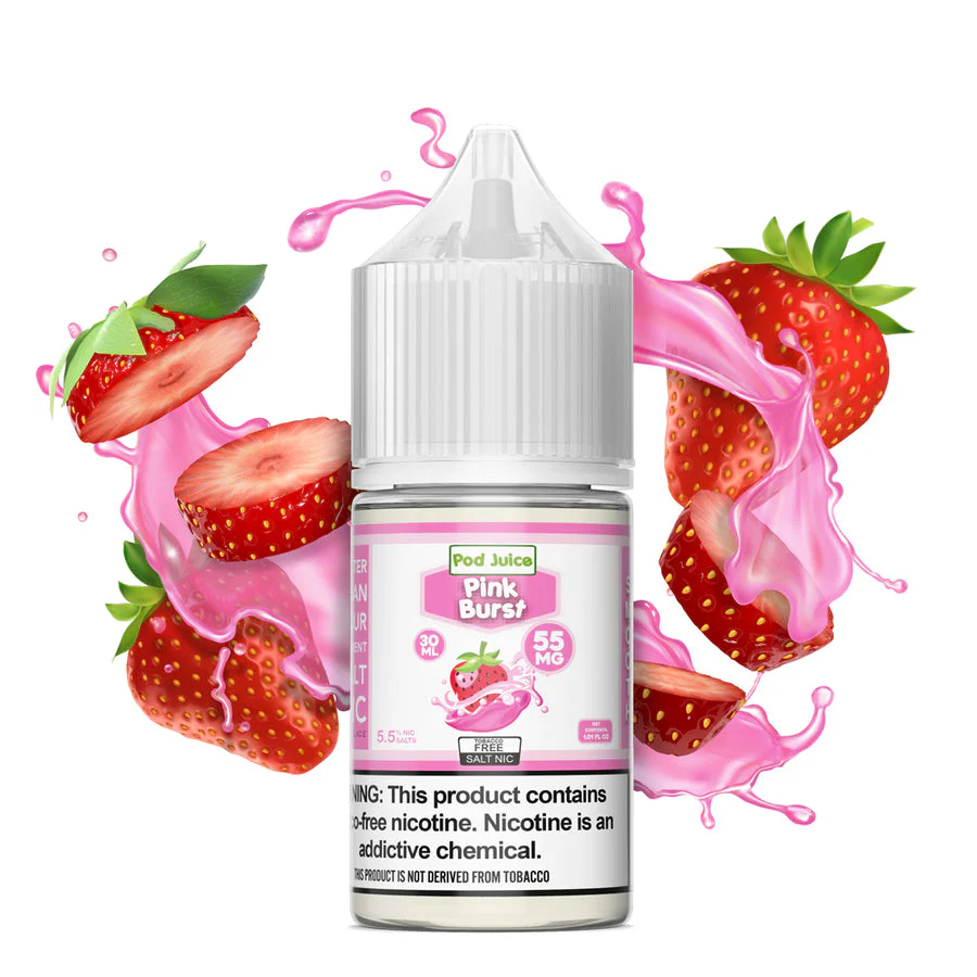 Pod Juice TFN Salt Nic - Pink Burst Chew | 30ml - Image 2