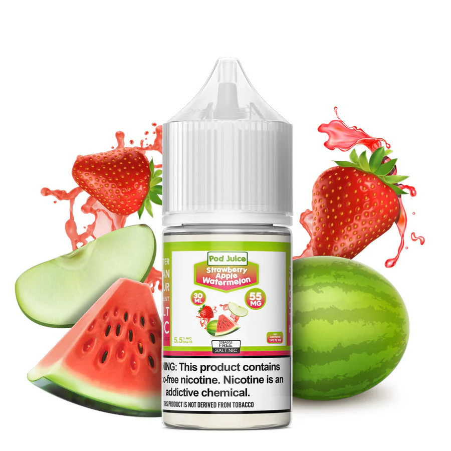 Pod Juice TFN Salt Nic - Strawberry Apple Watermelon | 30ml
