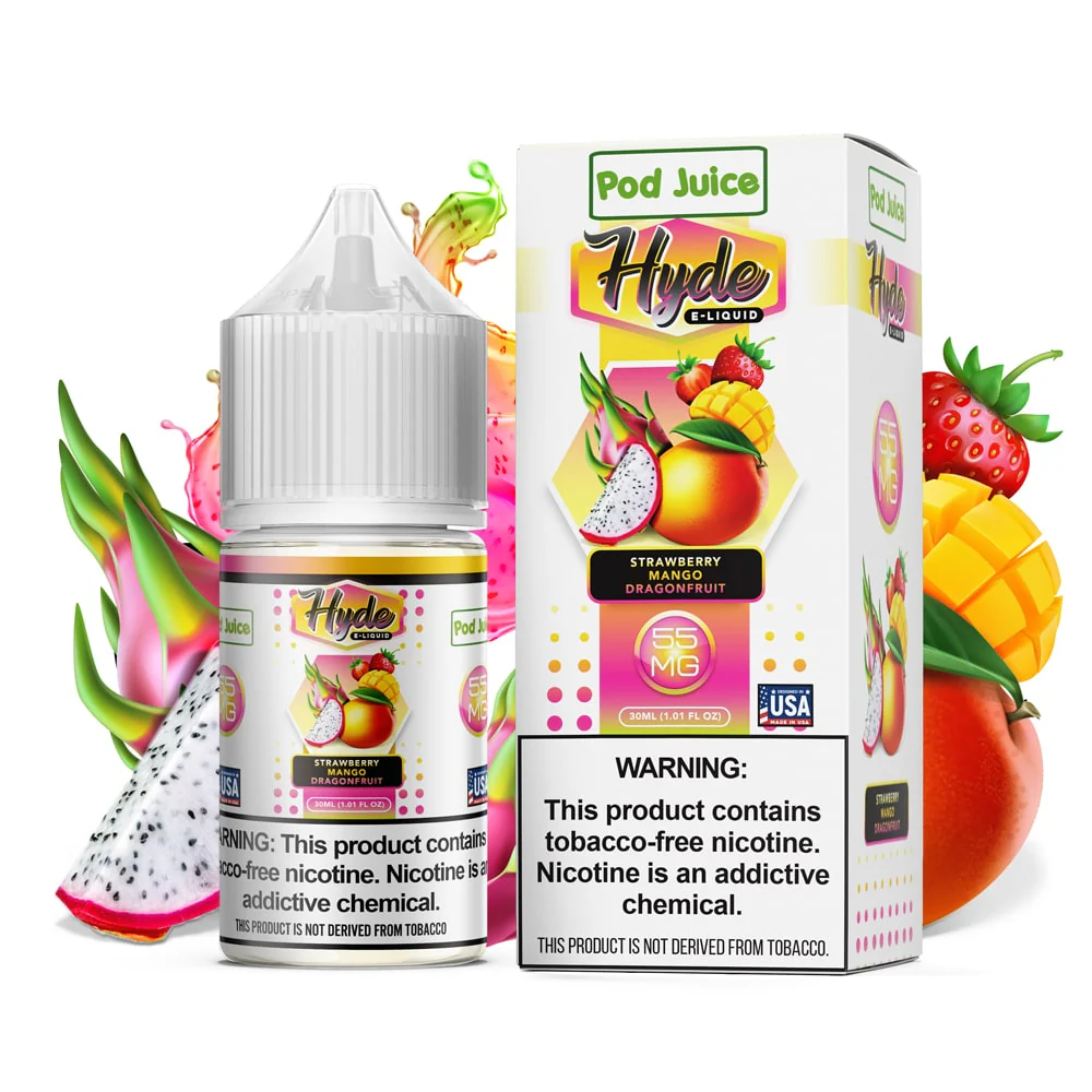 Pod Juice x Hyde TFN Salt Nic - Strawberry Mango Dragonfruit